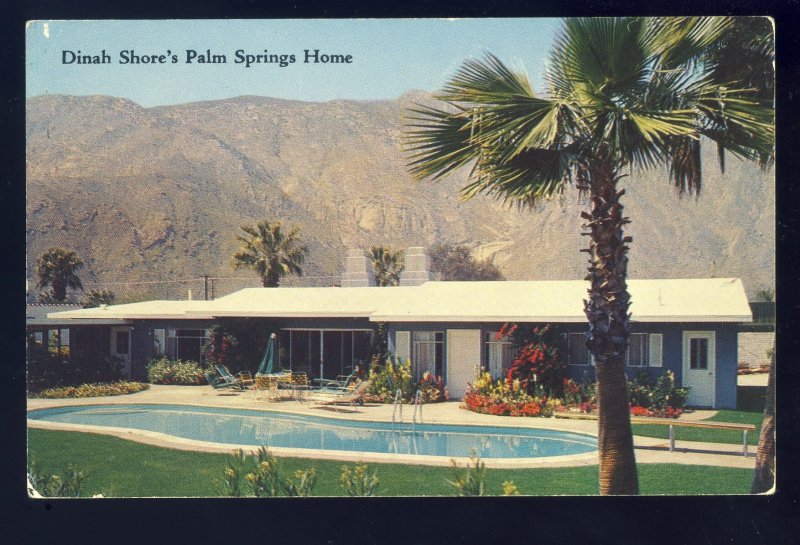 Palm Springs, California/CA Postcard, Dinah Shore & George Montgomery's ...