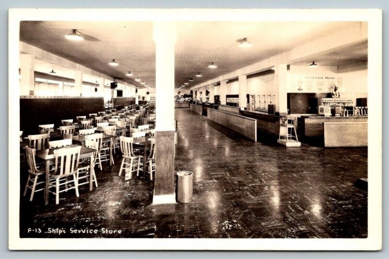 RPPC US Navy Ship's Service Store   Postcard