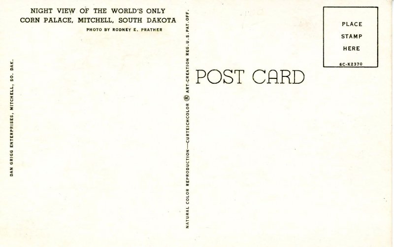 SD - Mitchell. Corn Palace, 1956