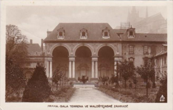 Czechoslovakia Praha Sala Terrena ve Waldstejnske Zahrade Real Photo