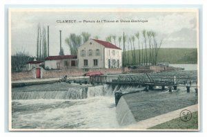 Pertuis de l'Yonne et Usine électrique Clamecy Burgandy France Postcard