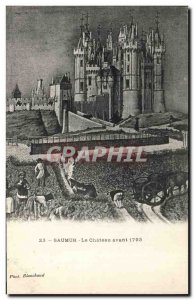 Old Postcard Chateau Saumur before 1793