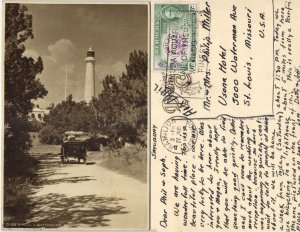 bermuda, CROSS BAY, Gibbs Hill Lighthouse (1949) Postcard