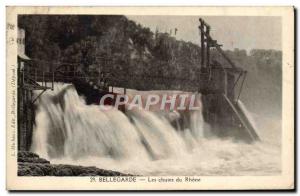 Old Postcard Bellegarde Falls Rhone