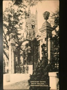 Vintage Postcard 1946 Grecourt Gates, Smith College, Northampton, Massachusetts