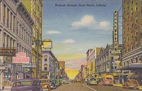 Indiana Terre Haute Wabash Avenue 1946