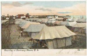 Tent City Rockaway Beach NYC NY -vintage-