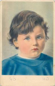Cecani Italy children topic vintage postcard enfant