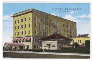 Hotel Biscayne Ocean City New Jersey linen postcard