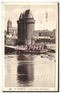 Old Postcard St Servan Solidor Tower