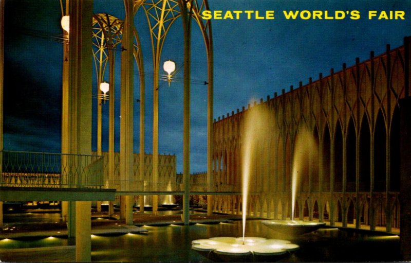 Expos Seattle World's Fair 1962 U S Science Pavilion At Night