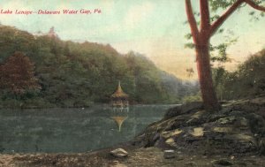 Vintage Postcard 1910's Lake Lenape-Delaware Water Gap Pennsylvania PA