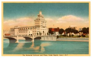 Iowa  Cedar Rapids  Memorial Coliseum and Plaza