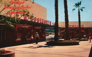 Vintage Postcard 1960's Mall Stanford Shopping Center El Camino Woolworths CA