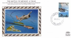 The Battle Of Midway US Air Fleet WW2 Benham Military First Day Cover