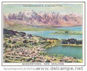 Churchman Cigarette Card Wings Over Empire No 48 Queenstown New Zealand