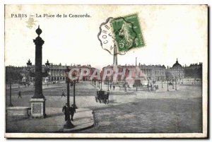 Postcard Old Paris Place de la Concorde