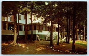 FAYETTE, Maine ME ~ Roadside ECHO LAKE LODGE c1960s Kennebec County Postcard