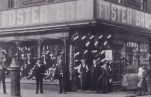 Freeth Street Oldbury Pillar Box at Hat Shop Real Photo Postcard