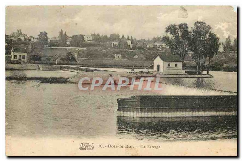 Old Postcard Bois le Roi Dam