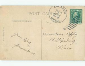 Pre-Linen easter WHITE BUNNY RABBIT WITH PURPLE EGG IN NEST k2774