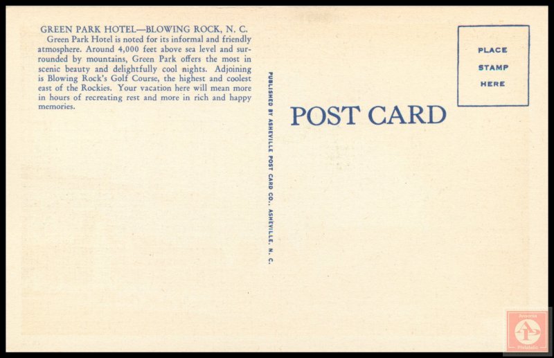 Green Park Hotel, Blowing Rock, N.C.