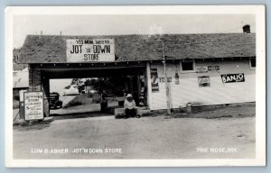 c1940's Lum & Abner Jot 'm Down Store Pine Ridge Arkansas AR RPPC Photo Postcard