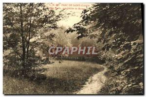 Postcard Old Trail Saint Cloud park near the lost & # 39Allee Marnes