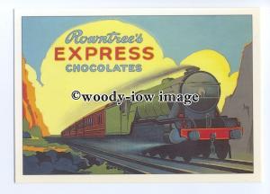 ad0713 - Rowntrees Express Chocolates - Express Train -  Modern Advert Postcard