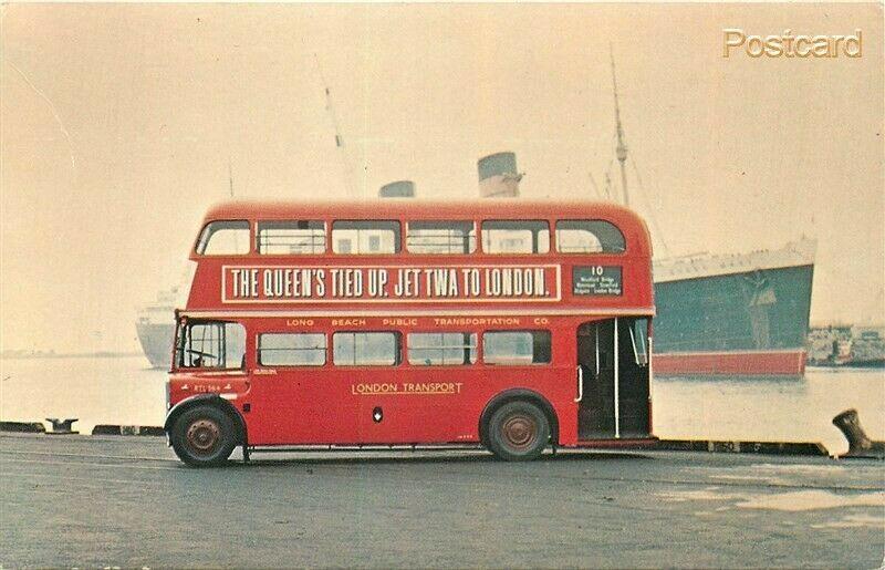 CA, Long Beach, California, Public Transportation Co., Double Deck Bus