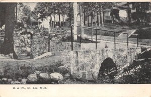 Winona Lake Indiana Grotto Spring, Private Mailing Card Vintage Postcard U8689