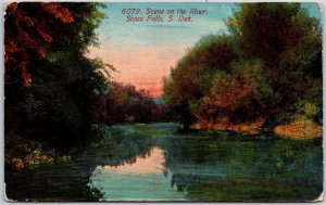 1912 Seen On The River Sioux Falls South Dakota SD Posted Postcard