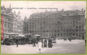 af4697 - BELGIUM Belgique -Carte Postal Ancienne VINTAGE POSTCARD-Bruxelles-1910-