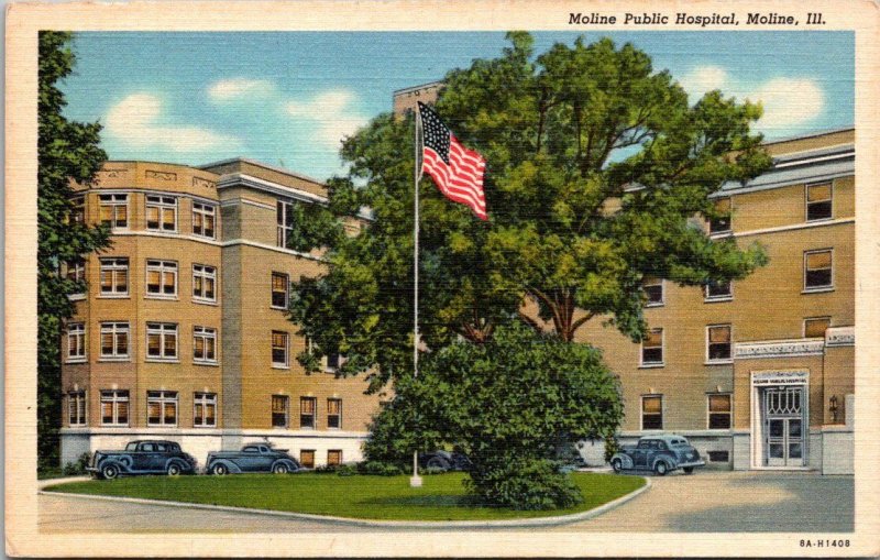 Illinois Moline Public Hospital Curteich