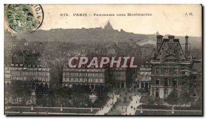 Paris - 18 - Panorama towards Montmartre - Old Postcard