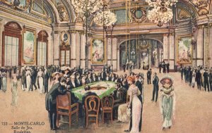 Vintage Postcard 1910's Salle De Jue Roulette Monte Carlo France FR