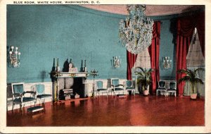 Washington D C The White House Blue Room