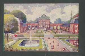Ca 1929 Post Card Tournai France The Park & The Town Hall