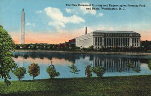 USA The New Bureau Printing Engraving Potomac Park Washington D.C Postcard 08.91