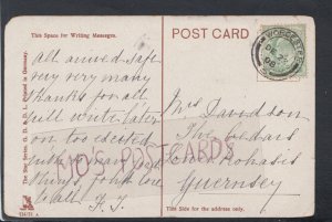 Genealogy Postcard - Davidson - The Cedars, Lower Rohasis, Guernsey RF5280