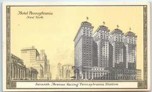 Hotel Pennsylvania & Seventh Avenue facing Pennsylvania Station, New York
