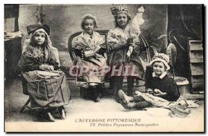 Old Postcard Folklore Auvergne Auvergne Small Farmers