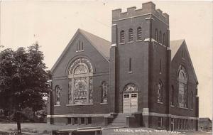 Ohio Postcard Real Photo RPPC  c1910 DALTON M.E. Church Building