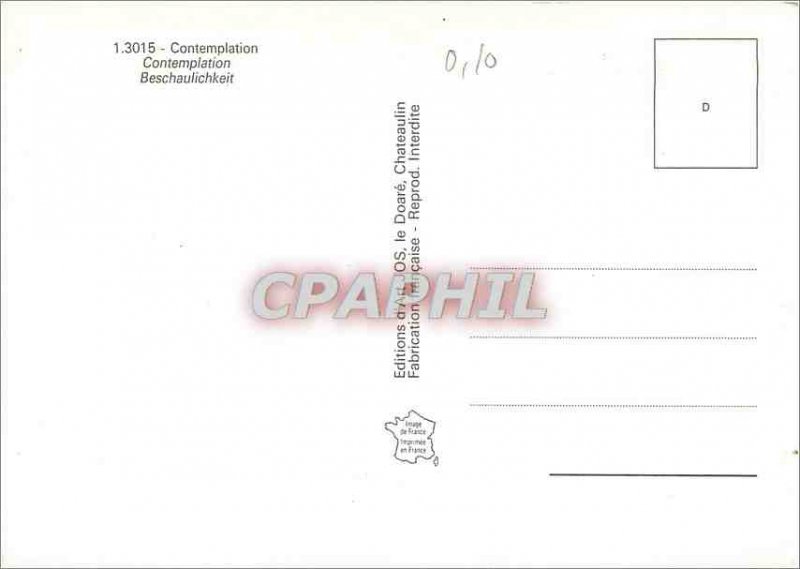 Modern Postcard Contemplation Beschaulichkeit