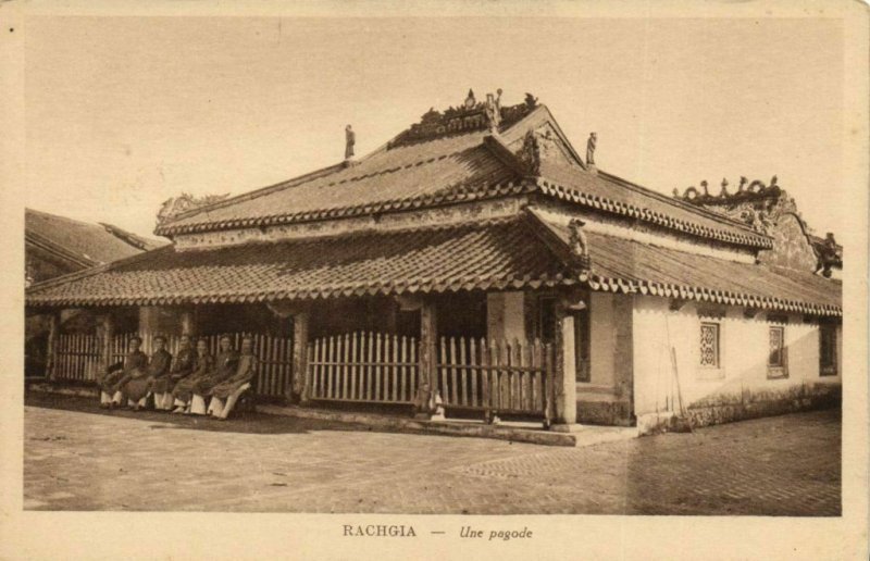 CPA AK Vietnam Indochine - Rachgia - Une Pagode (85080)