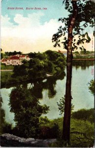 Postcard NATURE SCENE South Bend Indiana IN AM7888