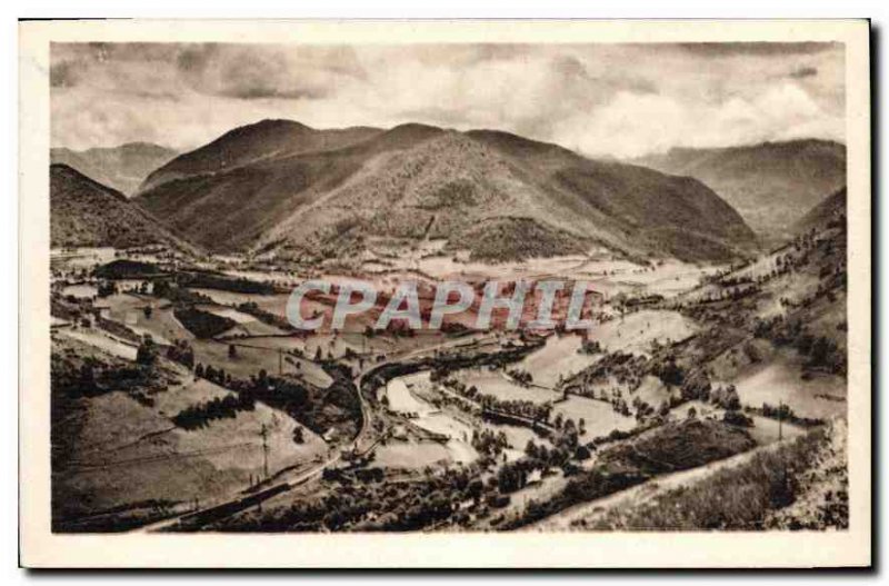 Postcard Old Env Bagneres de Bigorre Arreau View Montee Taking the Col d'Aspin