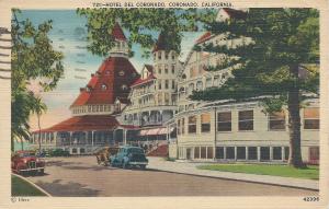 Hotel Del Coronado, Coronado, California, Early Postcard, Used in 1946