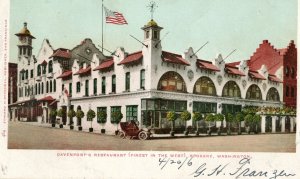 Postcard Antique View of Davenport's Restaurant in Spokane, WA.   P4