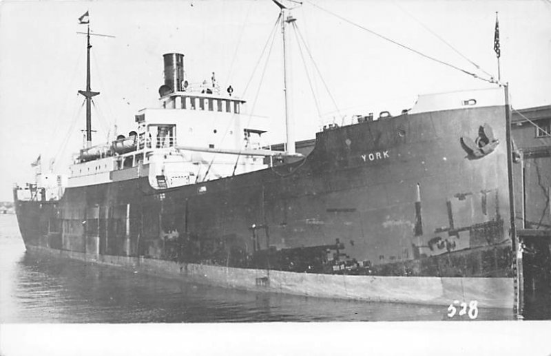 York Printed Photo Merchant & Miners Transportation CO Ship Line Ship 